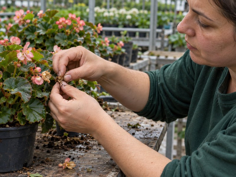 Flowering Potted Plant Worker